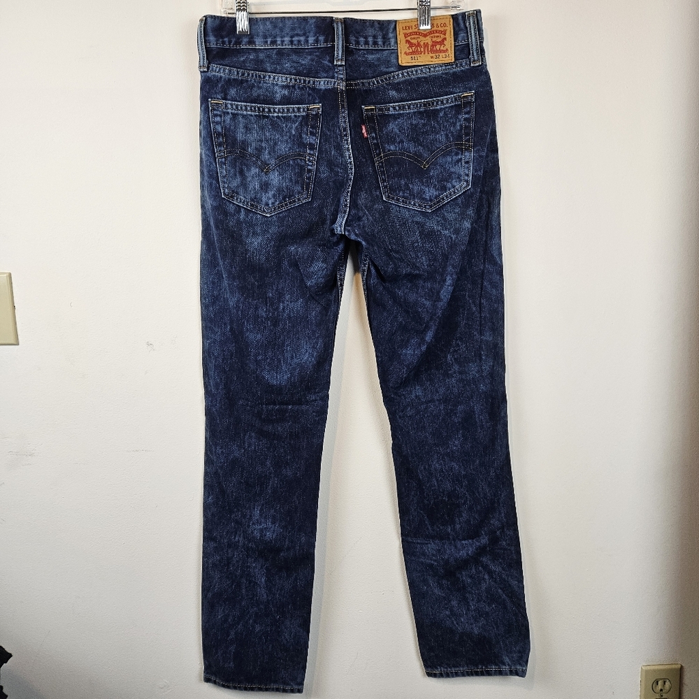 Levi's 511 Blue Straight Fit Jeans W32 L34